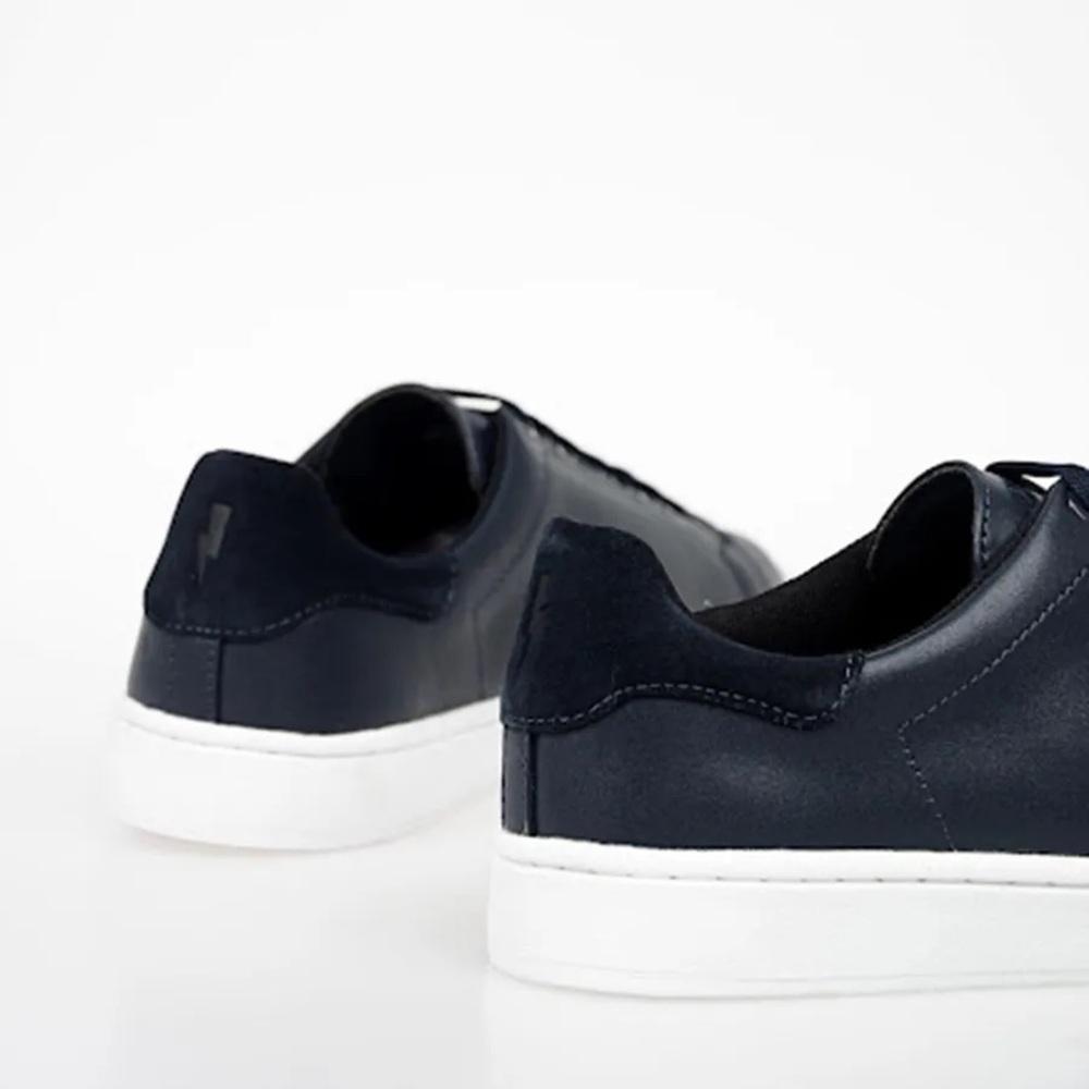 Women’s Neil Barrett Navy Tennis Trainer Thunderbolt Sneakers Size 38 - Picture 4 of 4